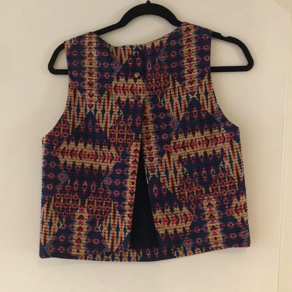 Sam Edelman bohemian rhapsody split back crop top. NWT - Picture 2 of 5